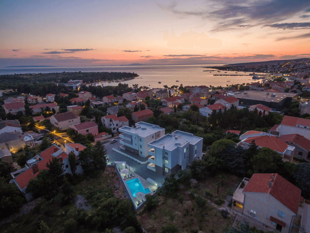 Villa Mel-Mari 6 Apartment mit Pool in Novalja