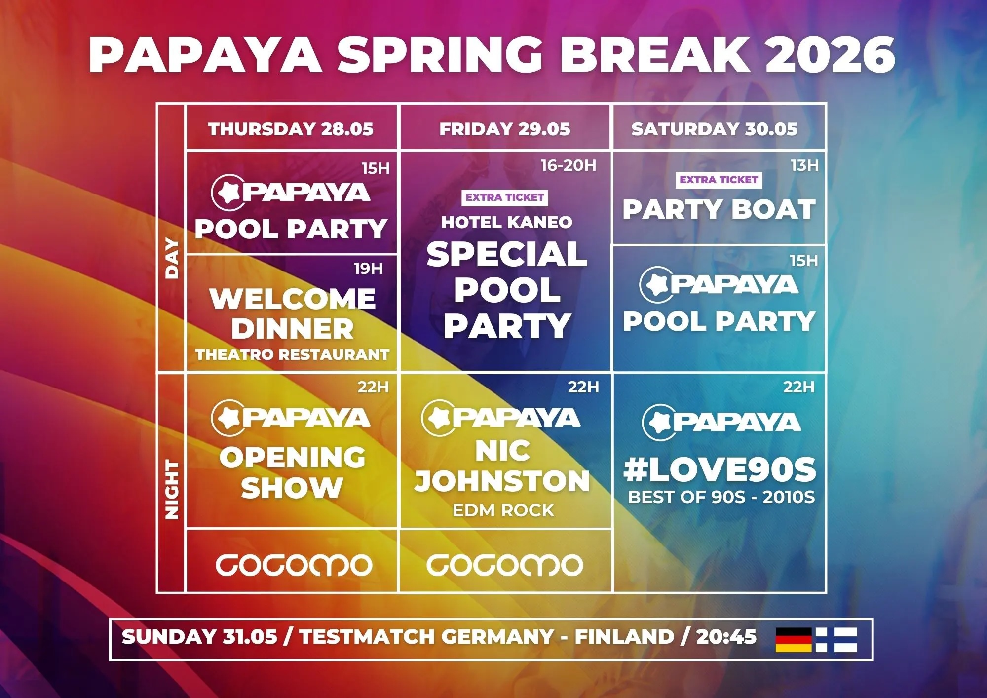 Papaya Spring Break 28.05. - 30.05.2026 2