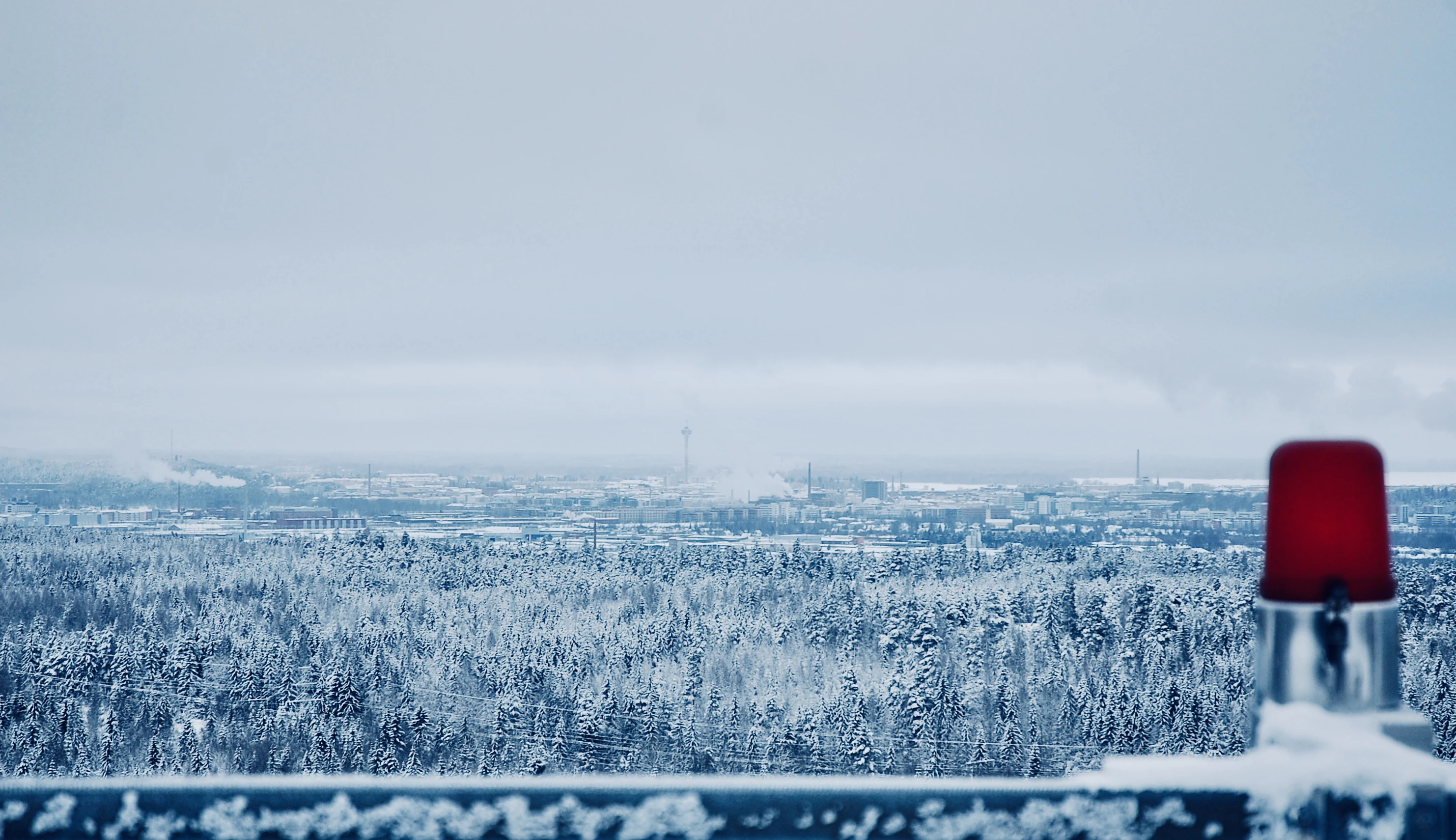 photo of red beacon light