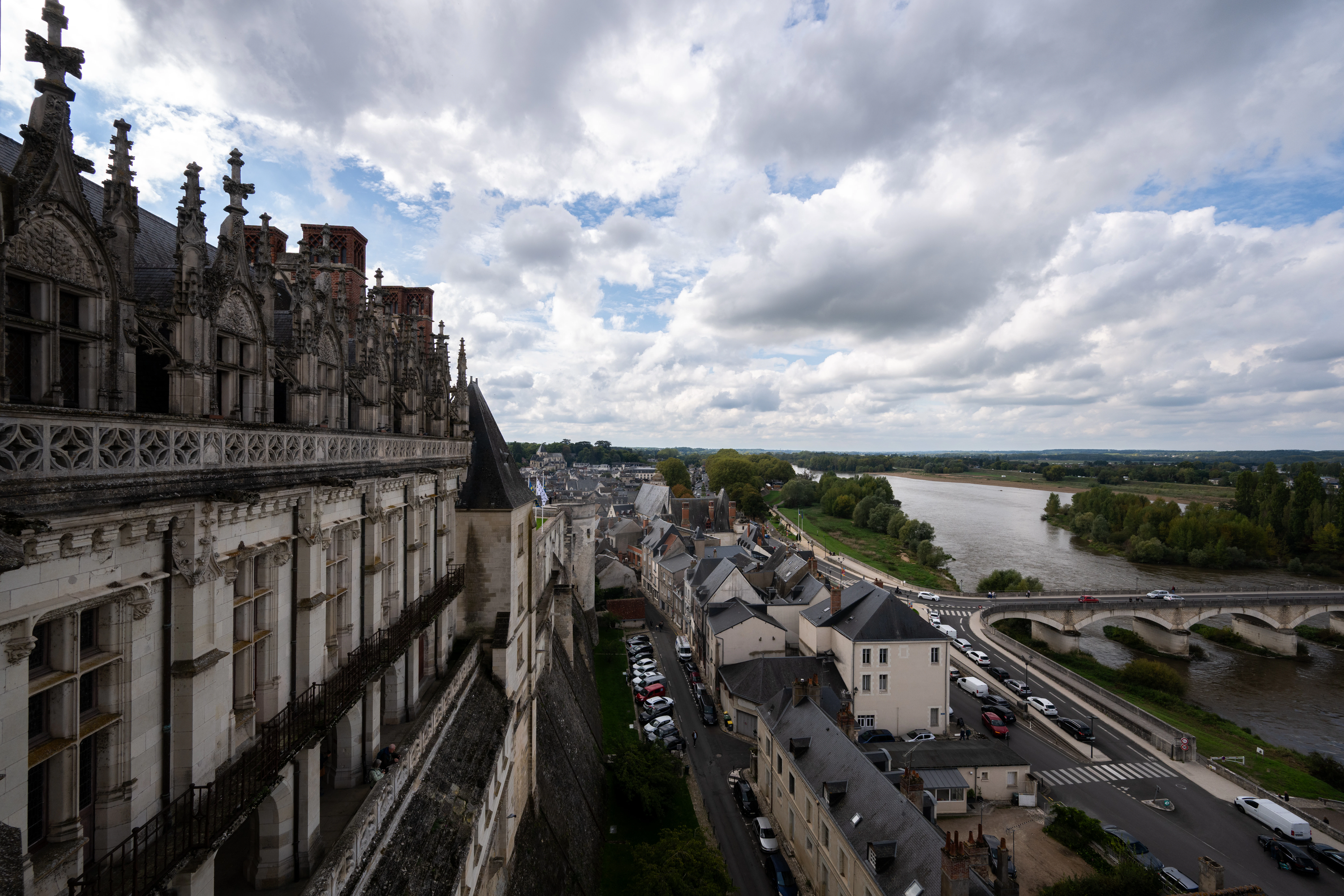 Chateau de blois with river and bridge
