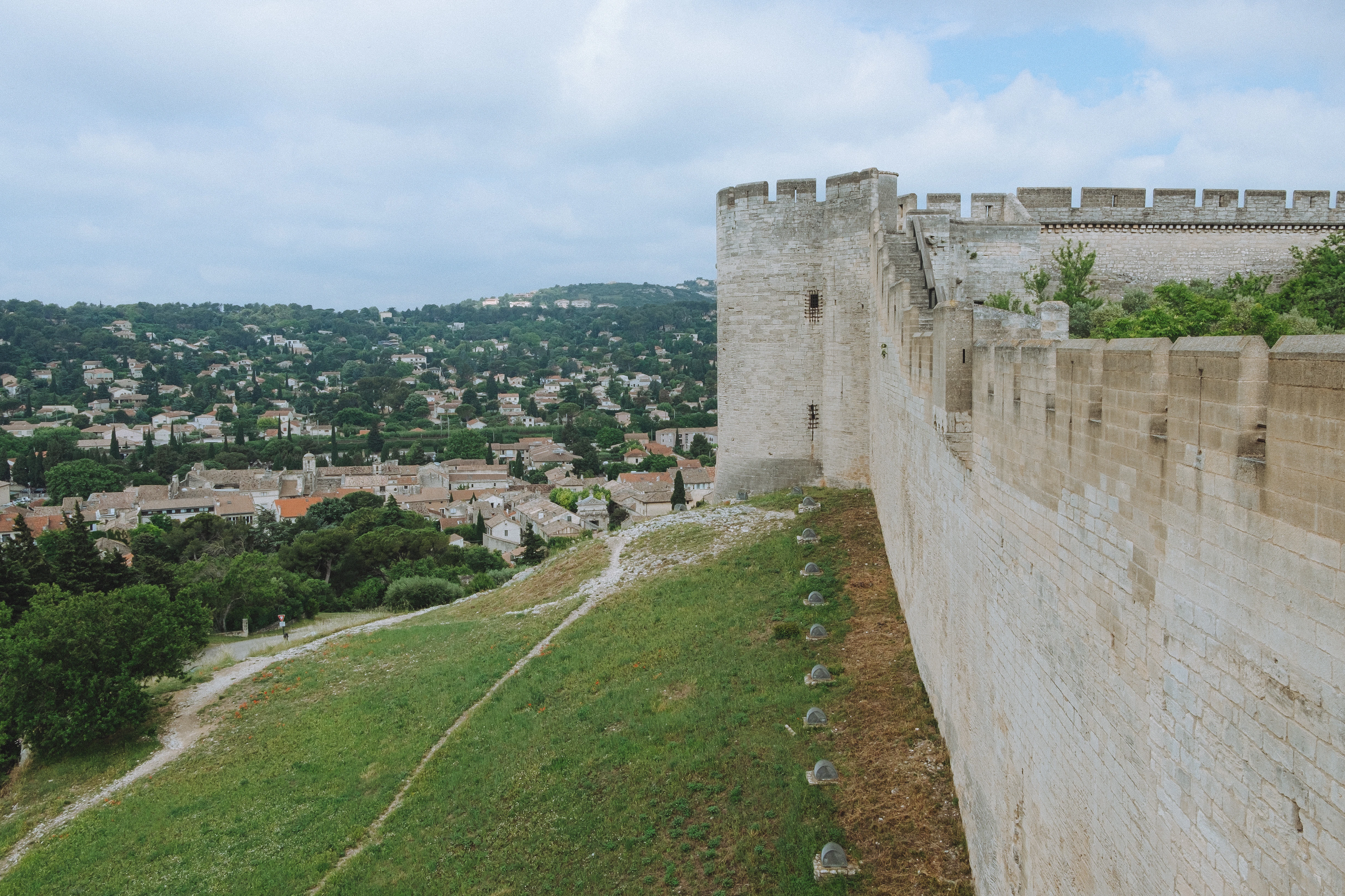 a view of a city from the top of a castle
